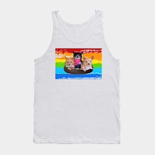 Bratpack Rainbow Peel Tank Top
